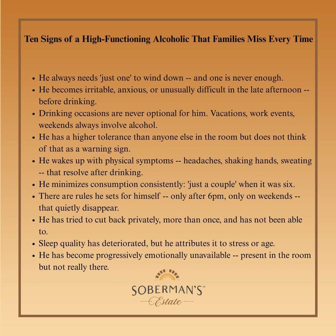 10 Signs of High-Functioning Alcoholism Families Miss